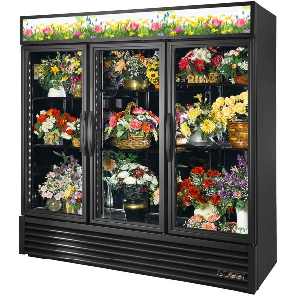 True GDM-72FC-HC~TSL01, 78 3 Swing Glass Door Floral Case Refrigerated Merchandiser True GDM-72FC-HC~TSL01, 78 3 Swing Glass Door Floral Case Refrigerated Merchandiser