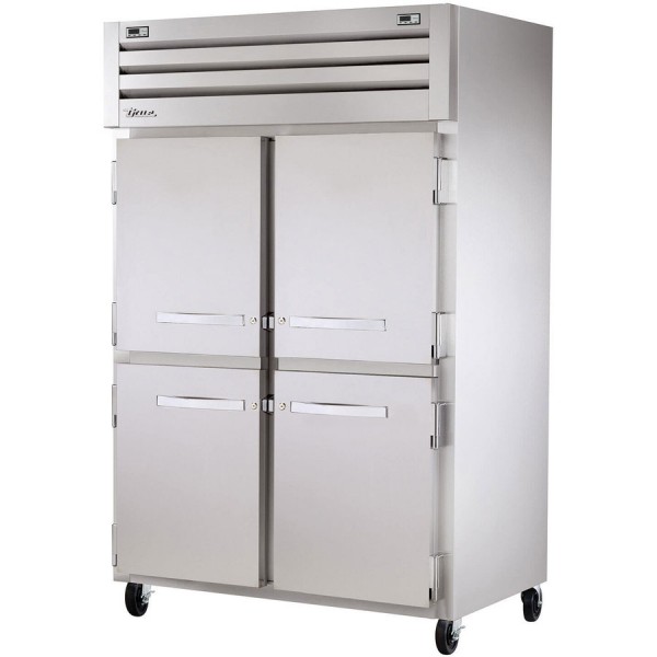True STR2DT-4HS, 53 4 Half Door Dual Temperature Reach-In Refrigerator / Freezer, Spec Series True STR2DT-4HS, 53 4 Half Door Dual Temperature Reach-In Refrigerator / Freezer, Spec Series