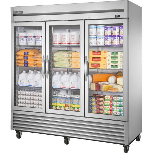 True T-72G-HC~FGD01, 78 3 Glass Door Reach-In Refrigerator, T-Series True T-72G-HC~FGD01, 78 3 Glass Door Reach-In Refrigerator, T-Series