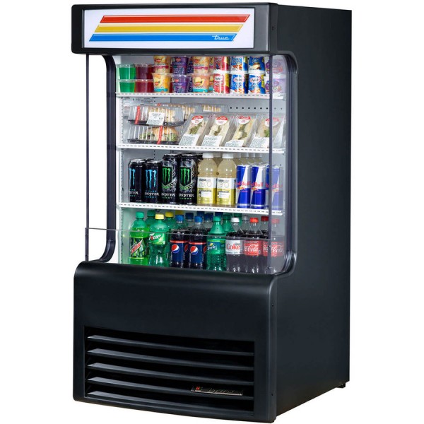 True TAC-14GS-LD, 30 Vertical Open Display Case Merchandiser, Glass Sided True TAC-14GS-LD, 30 Vertical Open Display Case Merchandiser, Glass Sided