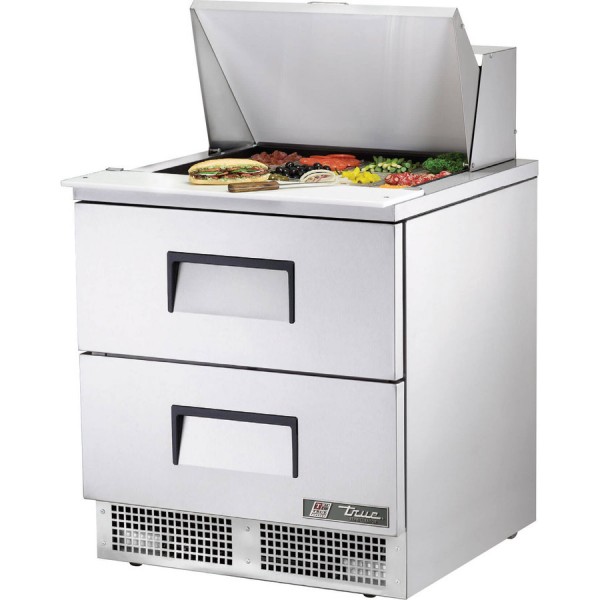 True TFP-32-12M-D-2, 32 2 Drawer Mega Top Sandwich / Salad Prep Table, (12) 1/6 size pans True TFP-32-12M-D-2, 32 2 Drawer Mega Top Sandwich / Salad Prep Table, (12) 1/6 size pans