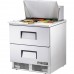 True TFP-32-12M-D-2, 32 2 Drawer Mega Top Sandwich / Salad Prep Table, (12) 1/6 size pans True TFP-32-12M-D-2, 32 2 Drawer Mega Top Sandwich / Salad Prep Table, (12) 1/6 size pans