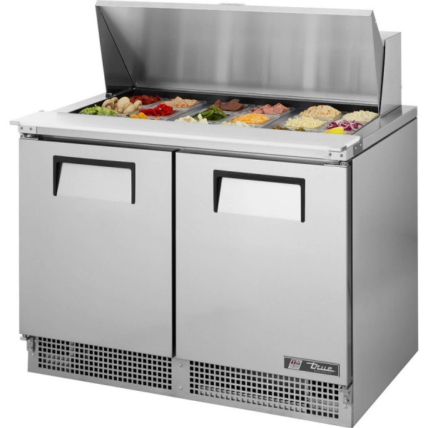 True TFP-48-18M, 48 2 Door Mega Top Sandwich / Salad Prep Table, (18) 1/6 size pans True TFP-48-18M, 48 2 Door Mega Top Sandwich / Salad Prep Table, (18) 1/6 size pans