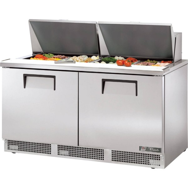 True TFP-64-24M, 64 2 Door Mega Top Sandwich / Salad Prep Table, (24) 1/6 size pans True TFP-64-24M, 64 2 Door Mega Top Sandwich / Salad Prep Table, (24) 1/6 size pans