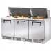 True TFP-72-30M, 72 3 Door Mega Top Sandwich / Salad Prep Table, (30) 1/6 size pans True TFP-72-30M, 72 3 Door Mega Top Sandwich / Salad Prep Table, (30) 1/6 size pans