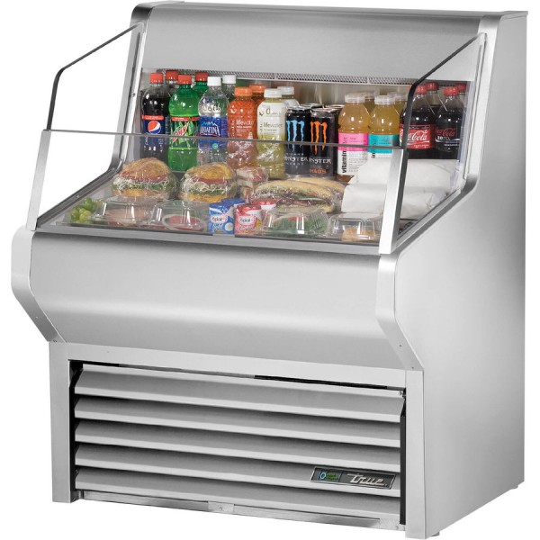True THAC-36-S-HC-LD, 36 Horizontal Open Display Case Merchandiser, Stainless Steel True THAC-36-S-HC-LD, 36 Horizontal Open Display Case Merchandiser, Stainless Steel