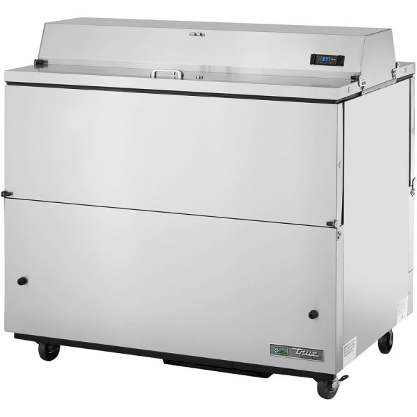 True TMC-49-S-DS-SS-HC, 49 4 Door Dual Sided Milk Cooler, 12 Crate Capacity True TMC-49-S-DS-SS-HC, 49 4 Door Dual Sided Milk Cooler, 12 Crate Capacity