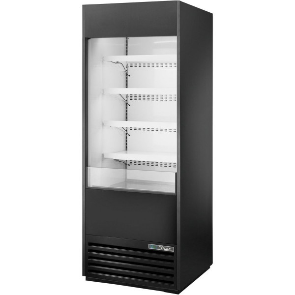 True TOAM-30-HC~NSL01, 30 Vertical Open Display Case Merchandiser w/ Night Cover True TOAM-30-HC~NSL01, 30 Vertical Open Display Case Merchandiser w/ Night Cover