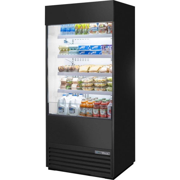True TOAM-36-HC~NSL01, 36 Vertical Open Display Case Merchandiser w/ Night Cover True TOAM-36-HC~NSL01, 36 Vertical Open Display Case Merchandiser w/ Night Cover