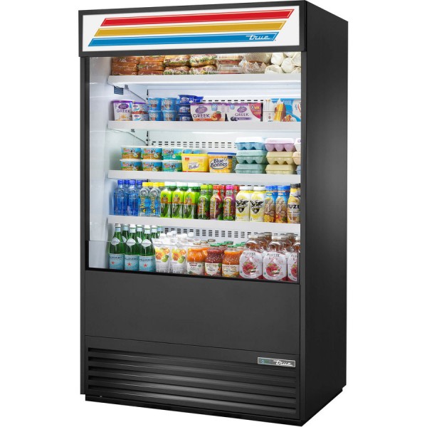 True TOAM-48-HC~TSL01, 48 Vertical Open Display Case Merchandiser True TOAM-48-HC~TSL01, 48 Vertical Open Display Case Merchandiser