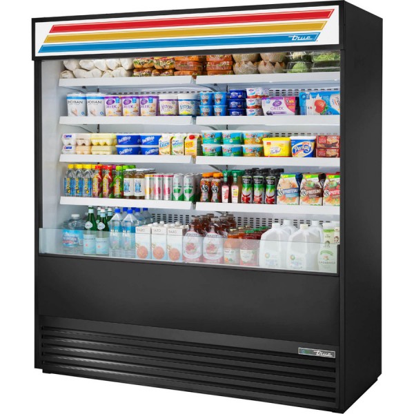 True TOAM-72-HC~TSL01, 72 Vertical Open Display Case Merchandiser True TOAM-72-HC~TSL01, 72 Vertical Open Display Case Merchandiser