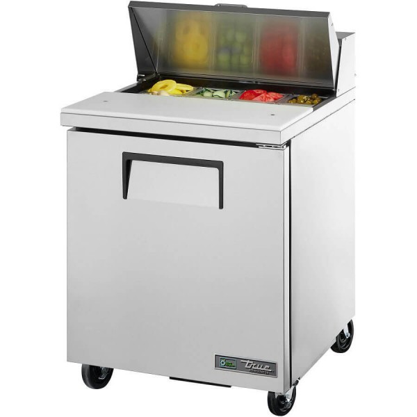 True TSSU-27-08-HC, 28 1 Door Sandwich / Salad Prep Table, (8) 1/6 Size Pans True TSSU-27-08-HC, 28 1 Door Sandwich / Salad Prep Table, (8) 1/6 Size Pans