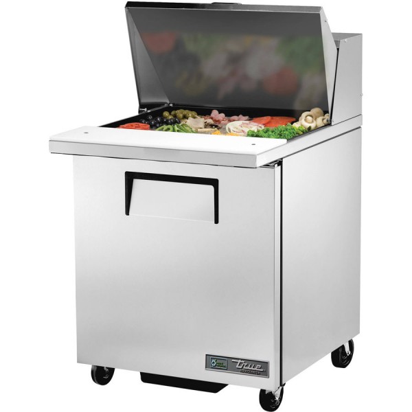 True TSSU-27-12M-C-HC, 27 1 Door Mega Top Sandwich / Salad Prep Table, (12) 1/6 size pans True TSSU-27-12M-C-HC, 27 1 Door Mega Top Sandwich / Salad Prep Table, (12) 1/6 size pans