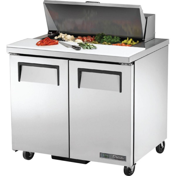 True TSSU-36-08-HC, 36 2 Door Sandwich / Salad Prep Table, (8) 1/6 Size Pans True TSSU-36-08-HC, 36 2 Door Sandwich / Salad Prep Table, (8) 1/6 Size Pans