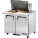 True TSSU-36-12M-B-HC, 36 2 Door Mega Top Sandwich / Salad Prep Table, (12) 1/6 Size Pans True TSSU-36-12M-B-HC, 36 2 Door Mega Top Sandwich / Salad Prep Table, (12) 1/6 Size Pans