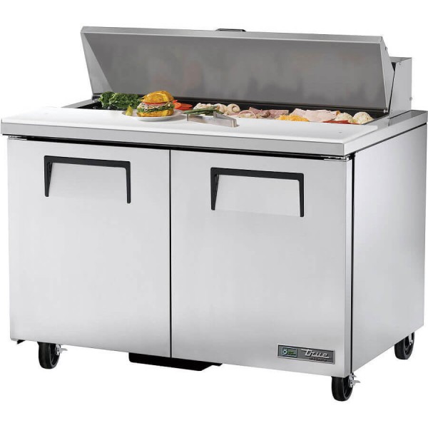 True TSSU-48-12-HC, 48 2 Door Sandwich / Salad Prep Table, (12) 1/6 Size Pans True TSSU-48-12-HC, 48 2 Door Sandwich / Salad Prep Table, (12) 1/6 Size Pans