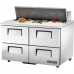 True TSSU-48-12D-4-HC, 48 4 Drawer Sandwich / Salad Prep Table, (12) 1/6 size pans True TSSU-48-12D-4-HC, 48 4 Drawer Sandwich / Salad Prep Table, (12) 1/6 size pans