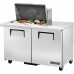 True TSSU-48-12M-B-HC, 48 2 Door Mega Top Sandwich / Salad Prep Table, (12) 1/6 Size Pans True TSSU-48-12M-B-HC, 48 2 Door Mega Top Sandwich / Salad Prep Table, (12) 1/6 Size Pans