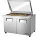 True TSSU-48-18M-B-FGLID-HC, 48 2 Door Mega Top Sandwich / Salad Prep Table, (18) 1/6 Size Pans True TSSU-48-18M-B-FGLID-HC, 48 2 Door Mega Top Sandwich / Salad Prep Table, (18) 1/6 Size Pans
