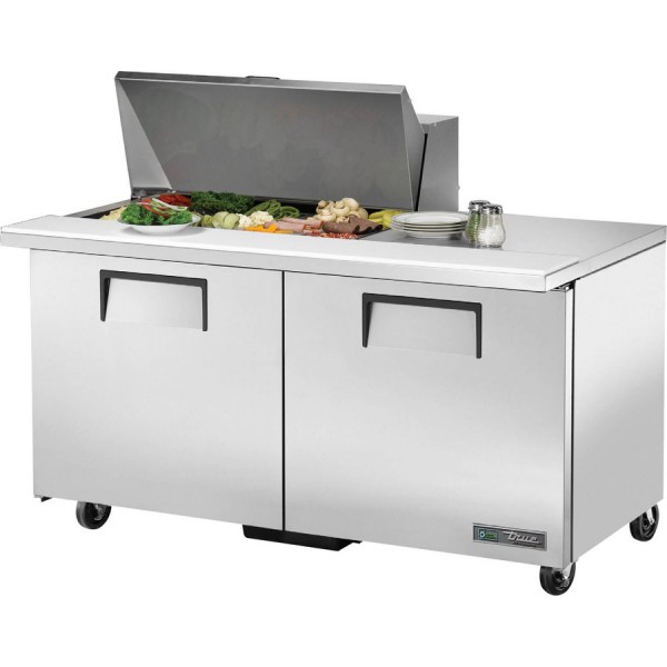 True TSSU-60-15M-B-HC, 60 2 Door Mega Top Sandwich / Salad Prep Table, (15) 1/6 size pans True TSSU-60-15M-B-HC, 60 2 Door Mega Top Sandwich / Salad Prep Table, (15) 1/6 size pans