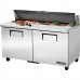 True TSSU-60-16-HC, 60 2 Door Sandwich / Salad Prep Table, (16) 1/6 size pans True TSSU-60-16-HC, 60 2 Door Sandwich / Salad Prep Table, (16) 1/6 size pans