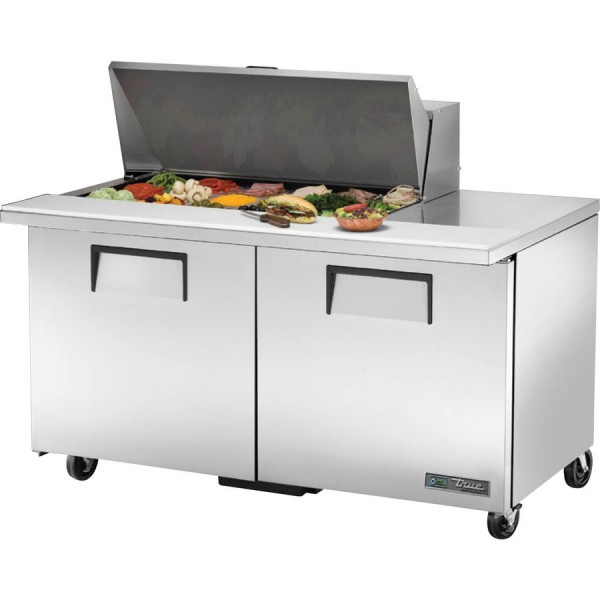 True TSSU-60-18M-B-HC, 60 2 Door Mega Top Sandwich / Salad Prep Table, (18) 1/6 Size Pans True TSSU-60-18M-B-HC, 60 2 Door Mega Top Sandwich / Salad Prep Table, (18) 1/6 Size Pans