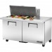 True TSSU-60-18M-B-HC, 60 2 Door Mega Top Sandwich / Salad Prep Table, (18) 1/6 Size Pans True TSSU-60-18M-B-HC, 60 2 Door Mega Top Sandwich / Salad Prep Table, (18) 1/6 Size Pans