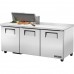 True TSSU-72-08-HC, 72 3 Door Sandwich / Salad Prep Table, (8) 1/6 Size Pans True TSSU-72-08-HC, 72 3 Door Sandwich / Salad Prep Table, (8) 1/6 Size Pans