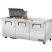 True TSSU-72-12M-B-HC, 72 3 Door Mega Top Sandwich / Salad Prep Table, (12) 1/6 Size Pans True TSSU-72-12M-B-HC, 72 3 Door Mega Top Sandwich / Salad Prep Table, (12) 1/6 Size Pans