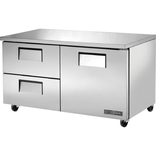 True TUC-60D-2-HC, 60 1 Solid Door, 2 Drawer Undercounter Refrigerator True TUC-60D-2-HC, 60 1 Solid Door, 2 Drawer Undercounter Refrigerator
