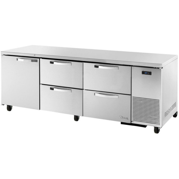 True TUC-93D-4-HC~SPEC3, 93 1 Solid Door, 4 Drawer Deep Undercounter Refrigerator, Spec Series True TUC-93D-4-HC~SPEC3, 93 1 Solid Door, 4 Drawer Deep Undercounter Refrigerator, Spec Series