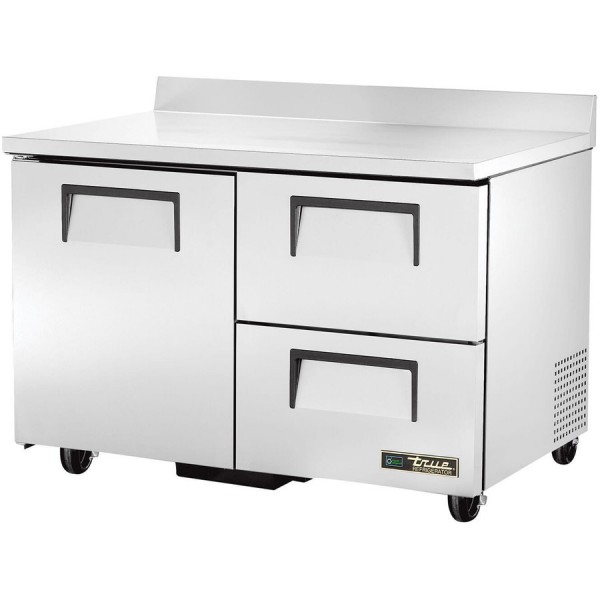 True TWT-48D-2-HC, 48 1 Solid Door, 2 Drawer Worktop Refrigerator True TWT-48D-2-HC, 48 1 Solid Door, 2 Drawer Worktop Refrigerator