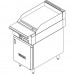Vulcan VGM18B Natural Gas V Series 18 Wide Manual-Control Cabinet Base Griddle Heavy-Duty Stainless Steel Range On Legs, 30,000 BTU