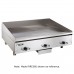 Vulcan RRE24E 24 Electric Countertop Griddle with Rapid Recovery Plate and Snap-Action Thermostatic Controls - 10.8 kW, 208v/60/1ph