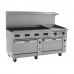 Vulcan 72SS-8B24GP Endurance 8-Burner 72 Liquid Propane Range with 24 Manual Griddle and Two Standard Ovens - 350,000 BTU