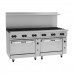 Vulcan 72SS-12BN Endurance 12-Burner 72 Natural Gas Range with Two Standard Ovens - 430,000 BTU