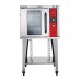 Vulcan ECO2D 240 Volt 3 Phase Single Deck Half Size Electric Convection Oven with Solid State Controls