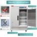 2 Door Commercial Refrigerator, WESTLAKE WKR-49B 54" W Reach in Fridge 49 Cu.ft Upright Cooler for Restaurant, Bar, Shop, etc