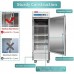 1 Door Commercial Refrigerator, WESTLAKE WKR-23B 27" W Reach in Fridge 23 Cu.ft Upright Cooler for Restaurant, Bar, Shop, etc