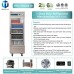 WESTLAKE 27 W Commercial Display Refrigerator Glass door Merchandiser Stainless Steel Reach-in Upriht Fan Cooling 23 Cu.ft Cooler for Restaurant, Bar, Shop, etc