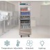 WESTLAKE 27 W Commercial Display Refrigerator Glass door Merchandiser Stainless Steel Reach-in Upriht Fan Cooling 23 Cu.ft Cooler for Restaurant, Bar, Shop, etc