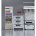 WESTLAKE 27 W Commercial Display Refrigerator Glass door Merchandiser Stainless Steel Reach-in Upriht Fan Cooling 23 Cu.ft Cooler for Restaurant, Bar, Shop, etc