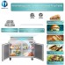 Sandwich Prep Table Refrigerator, WESTLAKE WKSR-48B 2 Door 48" Salad Sandwich Prep Table with 12 Pans