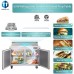 Sandwich Prep Table Refrigerator, WESTLAKE WKSR-48B 2 Door 60" Salad Sandwich Prep Table with 16 Pans