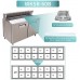 Sandwich Prep Table Refrigerator, WESTLAKE WKSR-48B 2 Door 60" Salad Sandwich Prep Table with 16 Pans