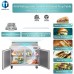 Sandwich Prep Table Refrigerator, WESTLAKE WKSR-48BM 2 Door 48 Mega Top Salad Sandwich Prep Table with 18 Pans