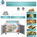 Sandwich Prep Table Refrigerator, WESTLAKE WKSR-48BM 2 Door 48 Mega Top Salad Sandwich Prep Table with 18 Pans