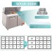Sandwich Prep Table Refrigerator, WESTLAKE WKSR-48BM 2 Door 48 Mega Top Salad Sandwich Prep Table with 18 Pans