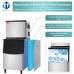 Commercial Ice Machine, WESTLAKE SK-529 Full Cube Ice Maker Machine 500 lbs Ice with 375lbs Storage Capacity
