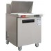 Mega Top Sandwich Prep Table Refrigerator, WESTLAKE 1 Door 27" Mega Top Salad Sandwich Prep Table with 12 Pans